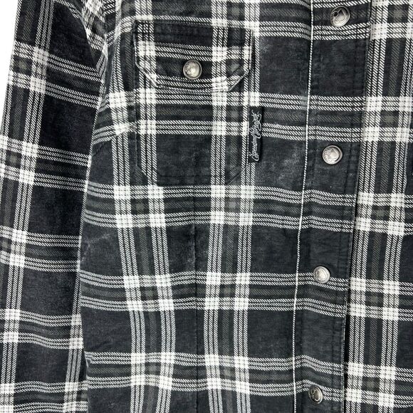 Speed & Strength Womens Sz M Motorcycle Biker Riding Shirt Jacket Zip Flannel - Picture 8 of 9